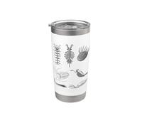 Criaturas Cámbricas Fossil Paleoart Evolución Ciencia Amante Vaso térmico de acero inoxidable de doble pared