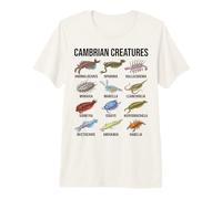 Criaturas Cámbricas Paleontología Fósil Vida Marina Camiseta Premium