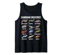 Criaturas Cámbricas Paleontología Fósil Vida Marina Camiseta sin Mangas