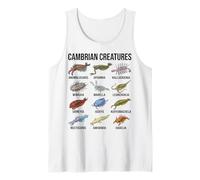 Criaturas Cámbricas Paleontología Fósil Vida Marina Camiseta sin Mangas