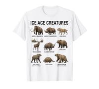 Criaturas de la Edad de Hielo Paleontología Mamíferos prehistóricos Camiseta