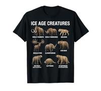 Criaturas de la Edad de Hielo Paleontología Mamíferos prehistóricos Camiseta