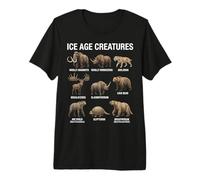 Criaturas de la Edad de Hielo Paleontología Mamíferos prehistóricos Camiseta Premium
