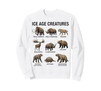 Criaturas de la Edad de Hielo Paleontología Mamíferos prehistóricos Sudadera