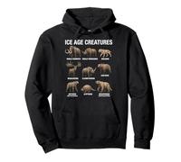 Criaturas de la Edad de Hielo Paleontología Mamíferos prehistóricos Sudadera con Capucha