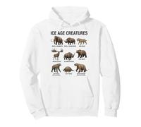 Criaturas de la Edad de Hielo Paleontología Mamíferos prehistóricos Sudadera con Capucha