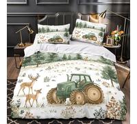 Criaturas del bosque Funda de Edredón Diseño 3D Juego de 3 Piezas Microfibra Suave Cremallera Oculta incluye Fundas de Almohada Lavables Bosque caprichoso Funda Edredon for Adultos King（220x240cm）