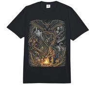 Criaturas del Bosque Misterioso Bigfoot Leyendas del Hombre Polilla Comfort Colors Adult Heavyweight T-Shirt