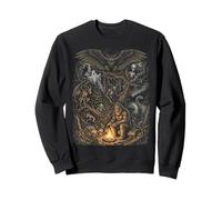 Criaturas del Bosque Misterioso Bigfoot Leyendas del Hombre Polilla Sudadera