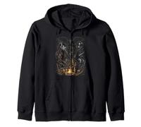Criaturas del Bosque Misterioso Bigfoot Leyendas del Hombre Polilla Sudadera con Capucha
