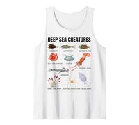 Criaturas del mar Profundo Biología del océano Vida Marina Oceanografía Camiseta sin Mangas