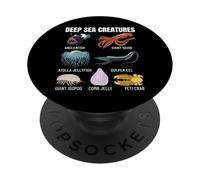 Criaturas del mar Profundo Biología del océano Vida Marina Oceanografía PopSockets PopGrip Adhesivo