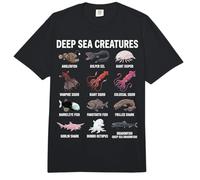 Criaturas del mar Profundo - Ciencia de Las Especies del océano abisal Comfort Colors Adult Heavyweight T-Shirt