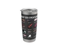 Criaturas del mar profundo - Ciencia de las especies del océano abisal Vaso térmico de acero inoxidable de doble pared