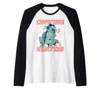 criaturas mitológicas Escuadrón de Investigación Chupacabra Camiseta Manga Raglan