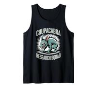 criaturas mitológicas Escuadrón de Investigación Chupacabra Camiseta sin Mangas