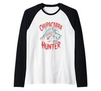 criaturas mitológicas Oficial Chupacabra Cazador Camiseta Manga Raglan