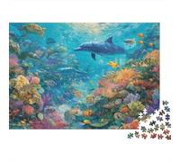 Criaturas Submarinas: Juegos Educativos del Mundo Subacuático para Adultos y Niños Amigos y Familiares. 1000 Piezas (75 x 50 cm).