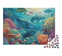 Criaturas submarinas: Rompecabezas del Mundo Submarino. Ideas de Regalo para Hombres y Mujeres. Diversión en Familia. 500 Piezas (52 x 38 cm).