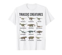 Criaturas Triásicas Especies de Dinosaurios Tempranos Paleontología Camiseta