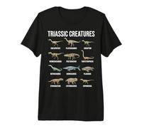 Criaturas Triásicas Especies de Dinosaurios Tempranos Paleontología Camiseta Premium