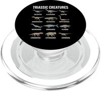 Criaturas Triásicas Especies de Dinosaurios Tempranos Paleontología PopSockets PopGrip para MagSafe