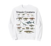 Criaturas Triásicas Primeros Reptiles Evolución Paleontología Sudadera
