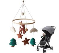Crib Mobile - Calming Sensory Soother Toy for Boys Girls | Jungle Deer