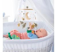 Crib Mobile for Boys, Nursery Bassinet Pendant, Decorative Bohemian Crib Mobile for 0-3 Boys and Girls Nursery Stroller Interactive Decoration