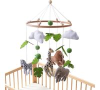 Crib Mobile for Girl Animal Theme Visual Stimulating Decor