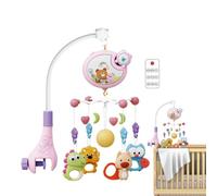 Crib Mobile - Musical Rotating Toy With Remote, Night Light