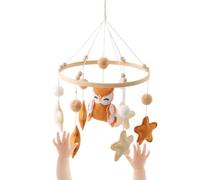 Crib Mobile Soothing Sleep Aid Attachment with Stars and Bird Designs