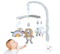 Crib Mobile with Music, Children's Cot Mobile with Rotating Dolls, Easy-to-Install Nursery Decor, Soft Cover Design, Soothing Bedtime Accessory 26,77 x 12,99 pulgadas for Boys & Girls