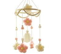 Crib Mobile, Woven Baby Soother, Rotating Nursery Decor, Colorful Hanging Ornament for Boys and Girls, Bassinet or Wall Decoration Home, Bedroom, Living Room, 7.87x3.94x3.94 Inches