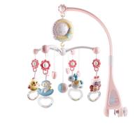 Crib musical giratorio móvil - juguete de proyección de estrella portátil, actividades musicales ligero | Luces musicales móviles de un cuenco de larga duración nanas relajantes, los juguetes ideales