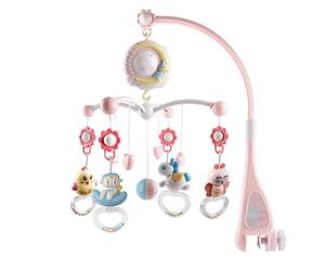 Crib musical giratorio móvil - juguete de proyección de estrella portátil, actividades musicales ligero | Luces musicales móviles de un cuenco de larga duración nanas relajantes, los juguetes ideales