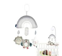 Crib Musical Mobile, Baby Animal Theme Mobile, Plush Soother, Soft Animal Wind Chime Bell, Ideal for Girls, 0-3 Years Old, Rabbit & Owl Doll Toys, 6.57x3.23x1.46 Inches