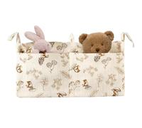 Crib Storage Hanging Bag - Cotton Bedside & Stroller Organizer | Large 39 x 20 cm Multi-Pocket Diaper & Bottle Holder | Lightweight 39,4 g Breathable Mesh & Cotton Design, Easy-Access Independent Ope