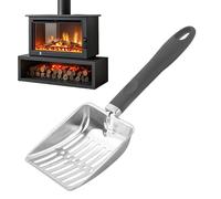 Criba Para Cenizas De Hogar | 32.5 Cm Resistente Al Calor Para Fogón,Pala De Acero Inoxidable Perforada Para Chimenea,Para Exterior E Interior Jardín Camping Fogata