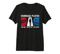 Cribbage Player Dad The Idol Loves Juego de Cartas Cribbage Player Camiseta Premium