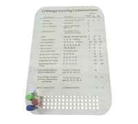 Cribbage Scoreboard Set - Natural Portable Wooden Scoreboard with 4 Nails, Travel Board Game Supplies for Home, Holiday, Festival, Birthday, Gatherings, Adventure, Game Night, Date