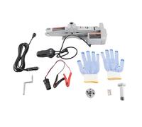 Cric électrique automatique pour Voiture Avec hocs, cric de levage 12 V pour le changement d’Urgence de pneu, cric Automobile en Acier inoxydable Avec câble de 3,5 m et (Gato)