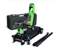 Cric hidráulico de 2 toneladas DRIVEUPTOOLS con maleta de transporte - Altura de elevación 13,5-34 cm - Compacto y robusto para coches y SUV - Herramienta confiable de 2000 kg para garaje y taller