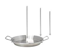 Cricia Brocheta Vertical para Barbacoa para brochetas de Barbacoa brasileña Al Pastor Hack Gaucho, Ideal para Tacos caseros Al Pastor, Shawarma, churrasco brasileño, Acero Inoxidable