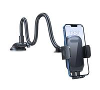 Cricia Soporte para teléfono coche, soporte para teléfono coche, ventosa parabrisas, soporte para teléfono camión, brazo largo parabrisas