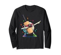 Cricket Ball Dabbing Graphic Cricket Player Kids Boys Men Manga Larga