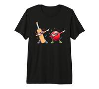 Cricket Bat Ball Dabbing Sunglasses Cricket Player Kids Boys Camiseta Premium