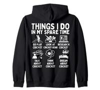 Cricket Lover Things I Do In My Spare Time Sudadera con Capucha
