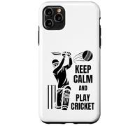 Cricket Team Batsman Silhouette Cricket Test Match Carcasa para iPhone 11 Pro MAX