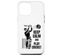 Cricket Team Batsman Silhouette Cricket Test Match Carcasa para iPhone 12 Pro MAX
